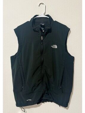 North Face Apex Soft Shell Vest | Fully Adjustable | Fleece Lined Black | Size L